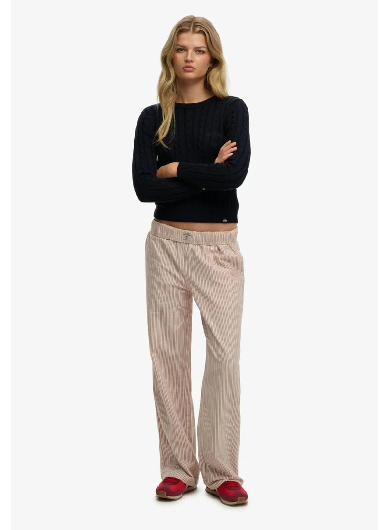سوبر دراي Organic Cotton Stripe Elasticated Trousers