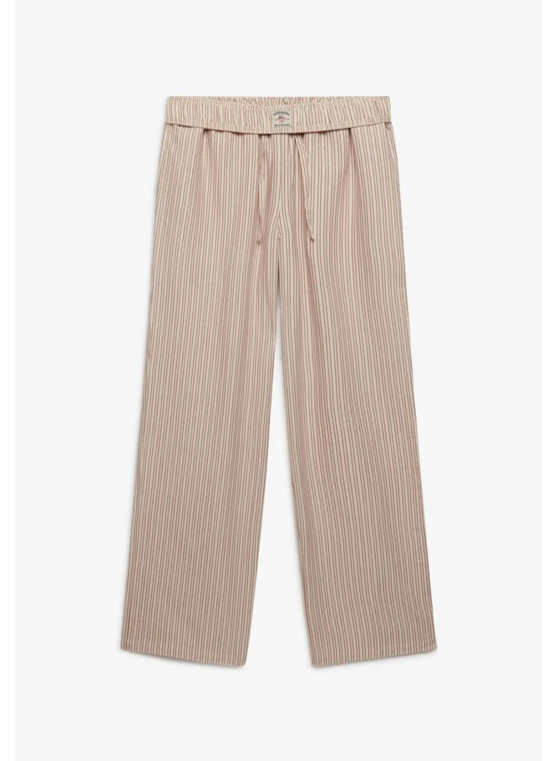 سوبر دراي Organic Cotton Stripe Elasticated Trousers