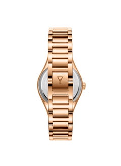 ECSTACY Ecstacy Women's VJ21 Movement Watch, Analog Display and Stainless Steel Strap - E23507-RBKMK, Two Tone Rose Gold  - Image 3