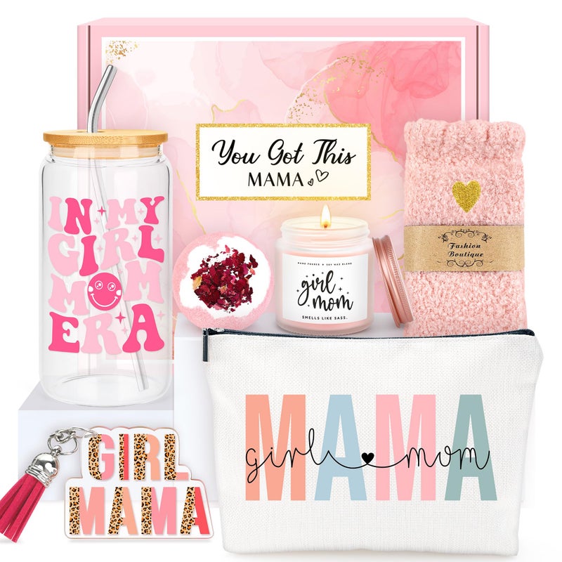 Verouis Girl Mom Gifts New Mom Gifts for Women After Birth Mom To Be Gift Basket Mother To Be Gift Ideas Girl Mama Gifts - Image 1
