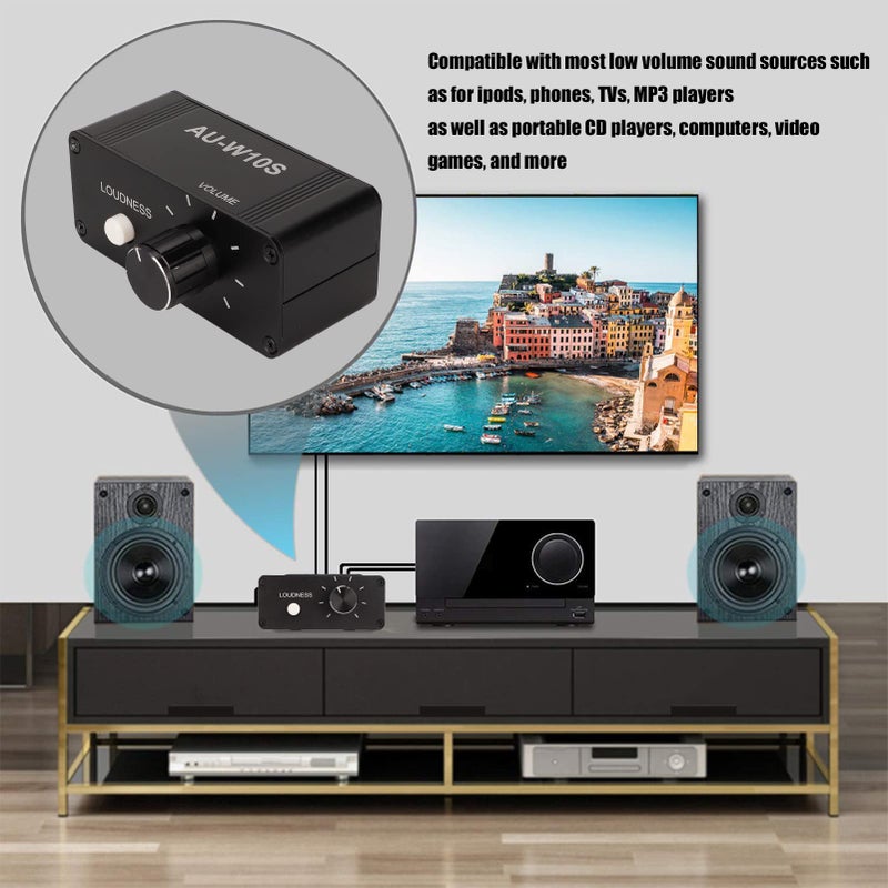 مضخم صوت ستيريو مع تقليل الضوضاء والتحكم في الصوت ومدخل AUX 3.5 مم - Image 4