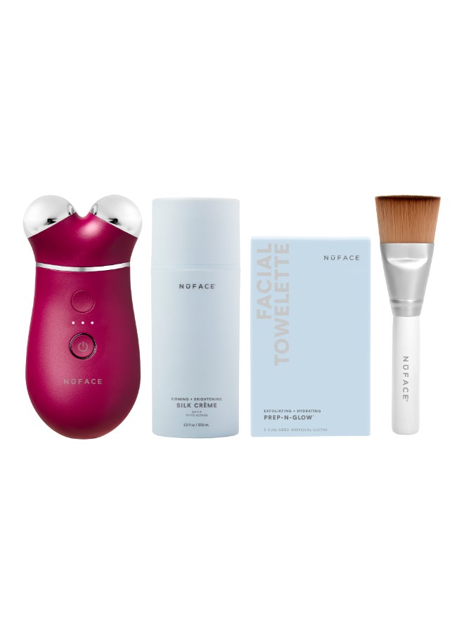 Nuface جهاز تونينغ الوجه الذكي المتقدم ترينيتي+ مخمل الورد - Image 3