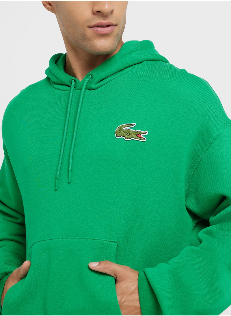 LACOSTE Graphic Pocket Detail Hoodie