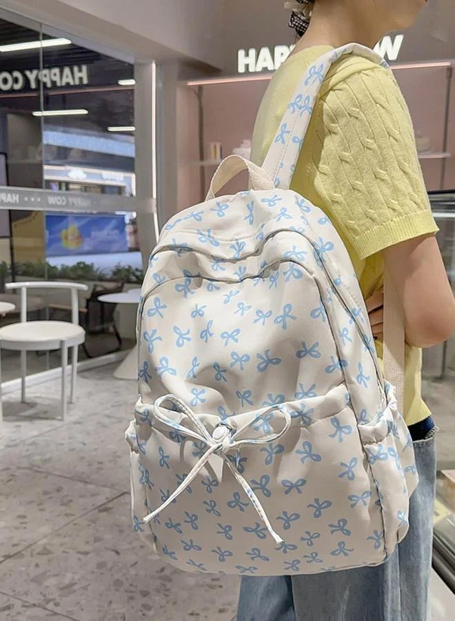 Take Two Bow Print Backpack
