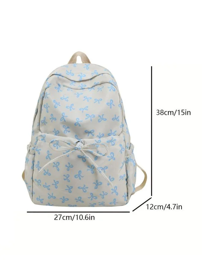 Take Two Bow Print Backpack
