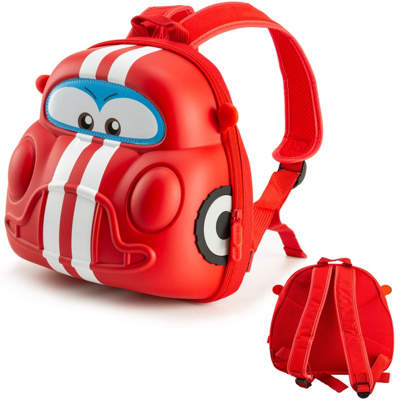 KIDDIETOTES Car Backpack for Boys and Children – Three Color Options of Cars Backpack for Toddlers – Perfect for Daycare, Preschool, Kindergarten, and Elementary School - Image 4