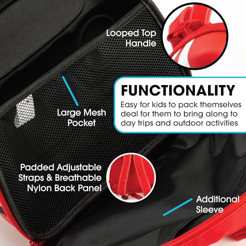 KIDDIETOTES Car Backpack for Boys and Children – Three Color Options of Cars Backpack for Toddlers – Perfect for Daycare, Preschool, Kindergarten, and Elementary School - Image 5