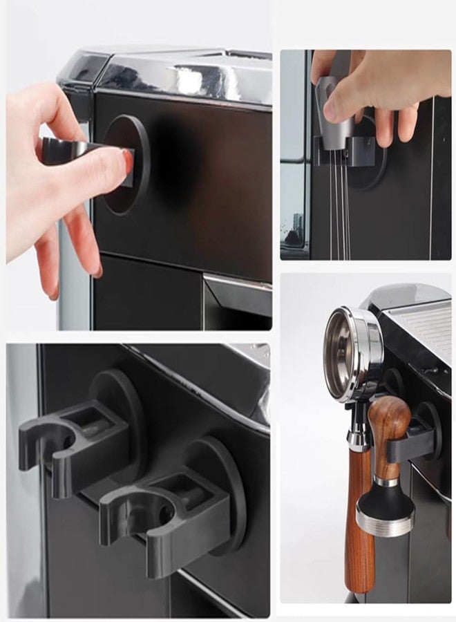 COMZPLIFE Black Wall Mounted Magnetic Hand Tamper Holder, Coffee Portafilter Rack for Coffee Tamper, Espresso Accessories Organizer Tools(2Pcs) - Image 4