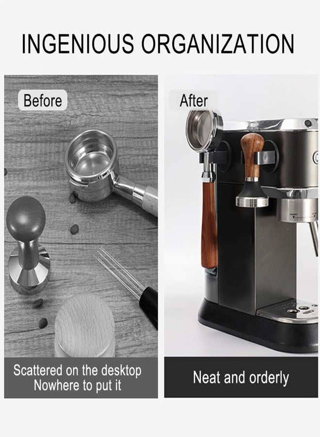 COMZPLIFE Black Wall Mounted Magnetic Hand Tamper Holder, Coffee Portafilter Rack for Coffee Tamper, Espresso Accessories Organizer Tools(2Pcs) - Image 5