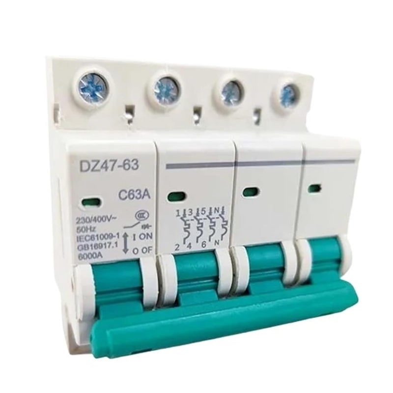 DZ47 63 قاطع دائرة مصغر 2P C32A نوع C 6A مفتاح هوائي - Image 1