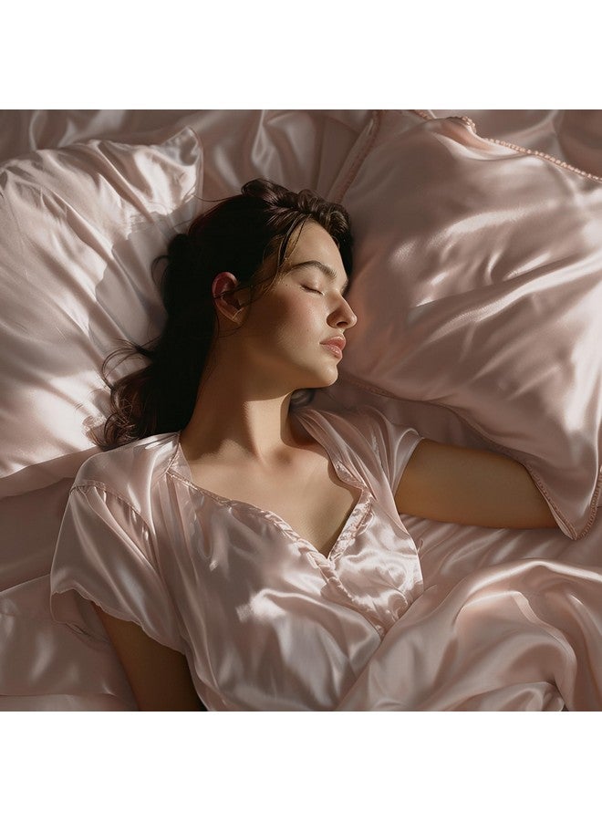 Stoa Paris مفرش سرير مزدوج ستوا باريس مع 2 غطاء وسادة، مجموعة بياضات فاخرة UltraSatin 300 TC، ديكور منزلي جمالي، هدية للأزواج، زفاف، ذكرى سنوية، ليلة موعد - شامبانيا - Image 2