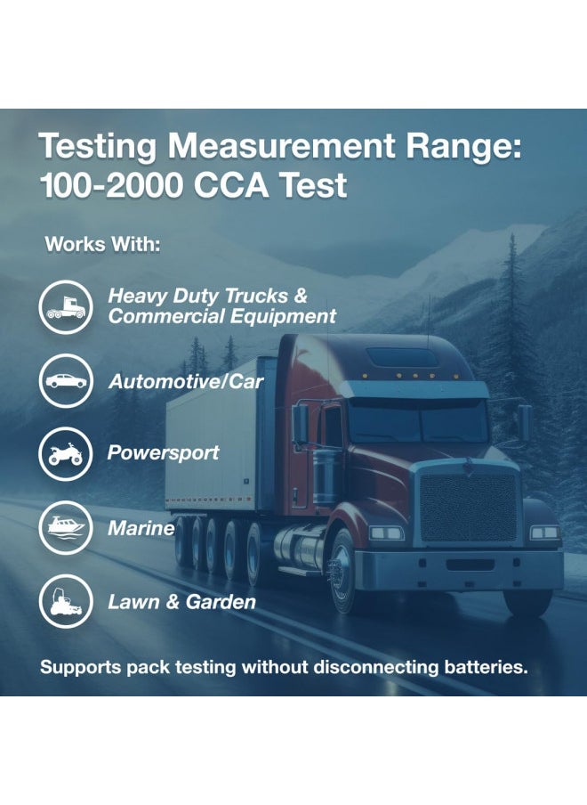 Midtronics Midtronics - 6V & 12V Heavy-Duty Battery & Electrical System Analyzer w/Printer-MDX 700P HD - Heavy-Pack Testing for 12V to 24V Fleet Applications  - Image 4