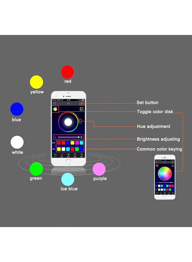 NIBEMINENT Decoration Lamp Car Interior Light With Android Ios Phone App Control - Image 4