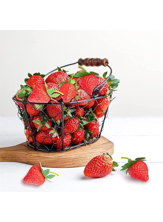 erorex 20 Pieces Artificial Strawberries Fake Strawberries Lifelike Red Realistic Plastic Strawberries Artificial Fruit For Home Kitchen Party Wedding Decoration Arrangements Photography Prop Ornament  - Image 4