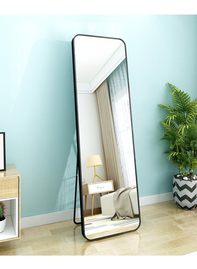 NKX Full Length Mirror 50X150 cm,  Free-Standing Leaning Large Bedroom Dressing Mirror, Full Body Mirror with Stand for Living Room & Bedroom, Black - Image 2