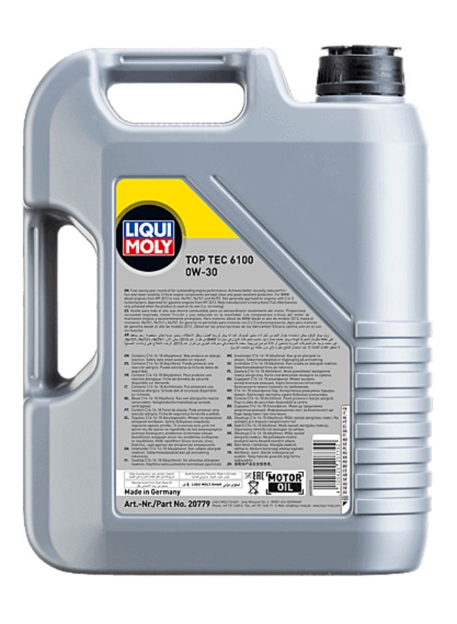 ليكوي مولي زيت محرك تخليقي كامل متطور 0W30 من توب-تيك 6100، سعة 5 لترات - Image 2