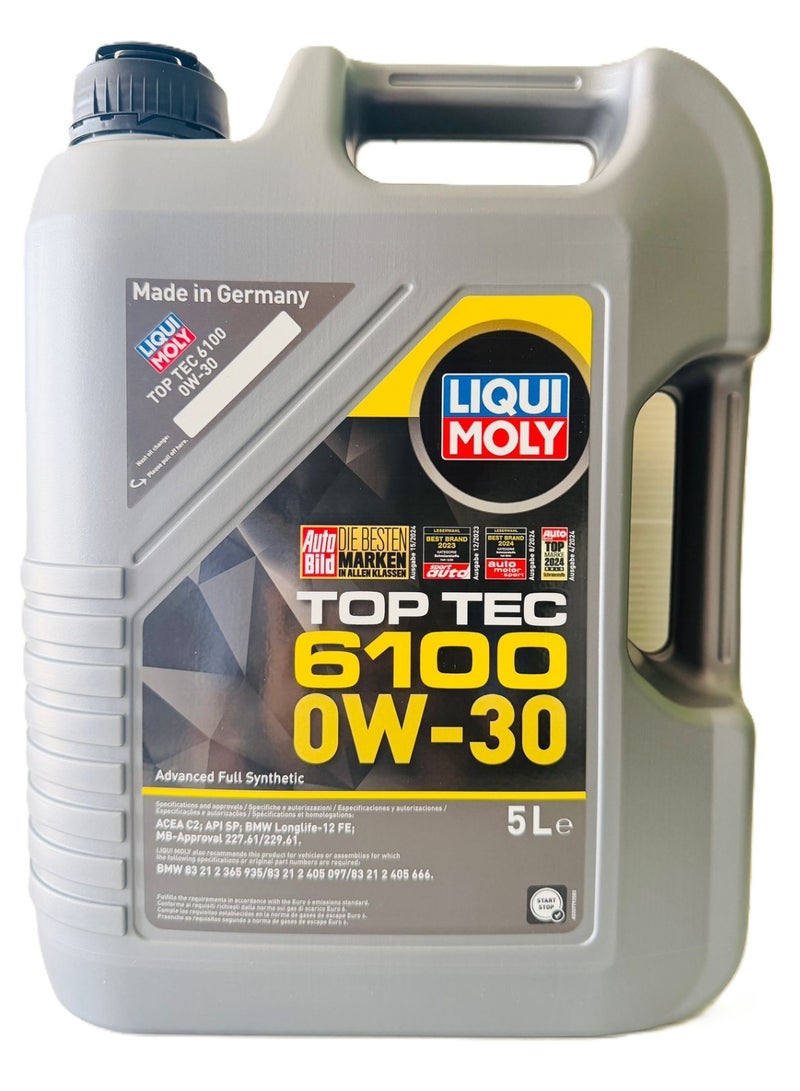 ليكوي مولي زيت محرك تخليقي كامل متطور 0W30 من توب-تيك 6100، سعة 5 لترات - Image 5
