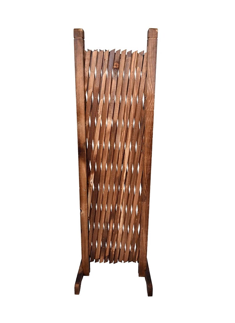 LINGWEI Home Garden Balcony Villa Indoor Outdoor Wooden Garden Fence Portable Expanding Wicker Wooden Fence Pet Gate  - Image 2