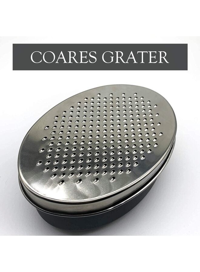 LAMAY Cheese Grater Citrus Lemon Zester with Food Storage Container & Lid - Perfect For Hard Parmesan Or Soft Cheddar Cheeses, Ginger, Vegetables, Butter, Chocolate & Nutmeg - Image 5
