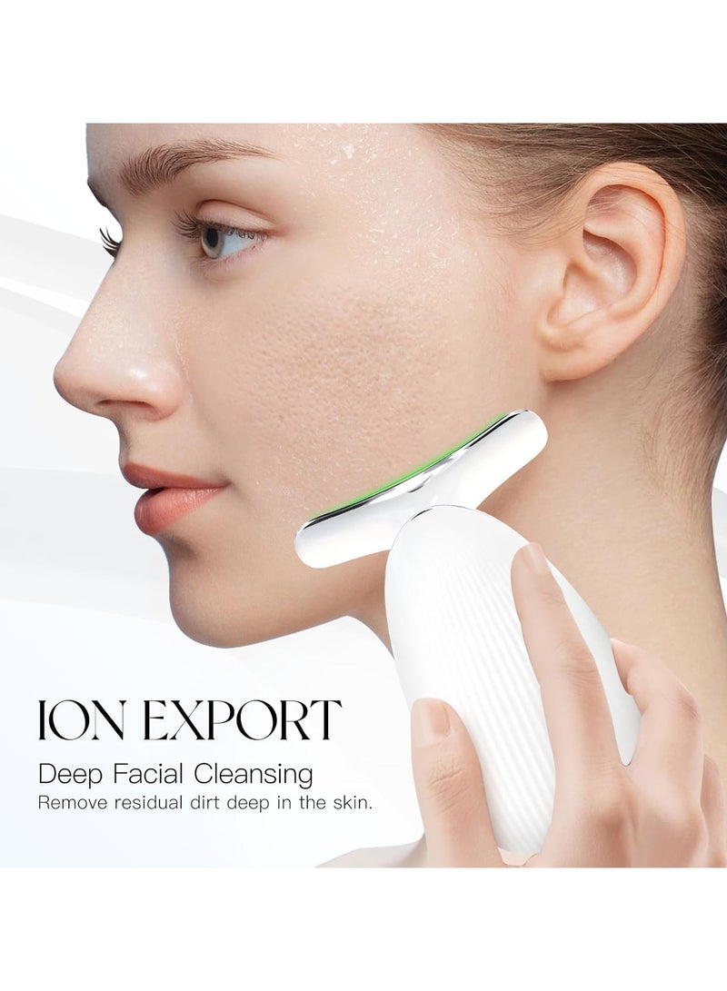 LIXES Premium Red Light Therapy Face and Neck Massager 7 in 1-7 LED Light Skin Rejuvenation & Wrinkle Removal Tool for Youthful, Radiant Skin face massager - Image 3