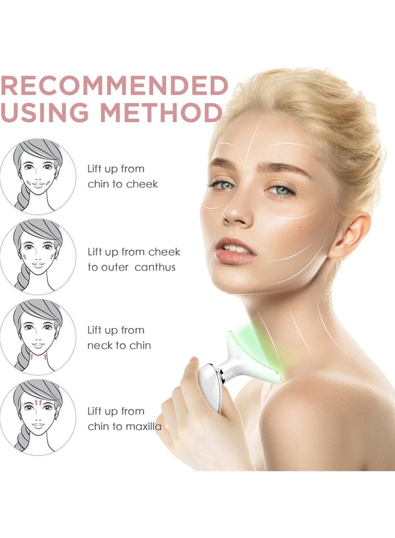 LIXES Premium Red Light Therapy Face and Neck Massager 7 in 1-7 LED Light Skin Rejuvenation & Wrinkle Removal Tool for Youthful, Radiant Skin face massager - Image 4