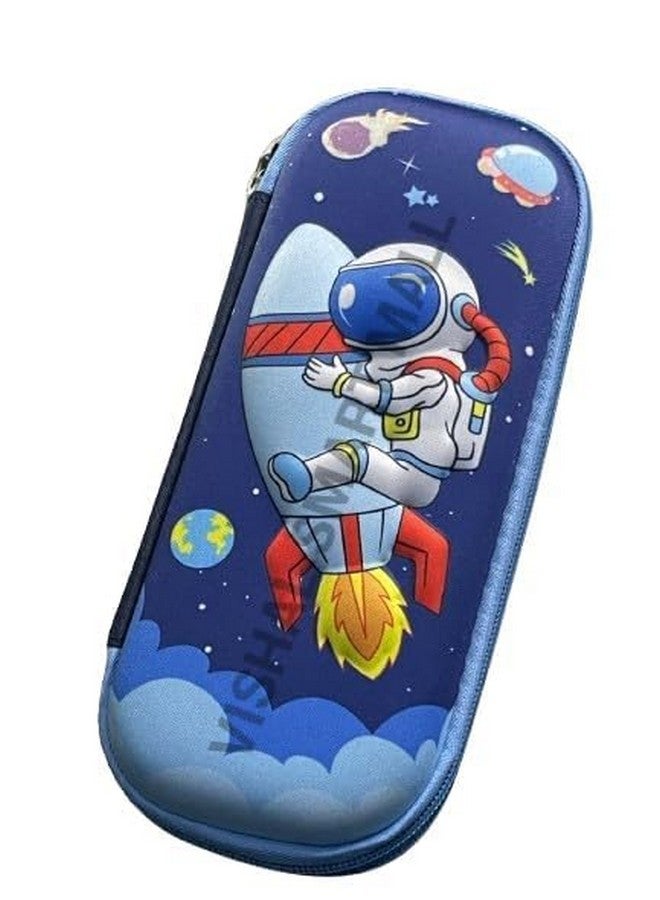 Vishal Smart Mall VishAl smart MAll Pencil Case 3D Cover Pencil Pouch Bag Compass School Pouch Organizer for Students Kids Premium Stylish (Pencil CASE Space Pouch) - Image 1