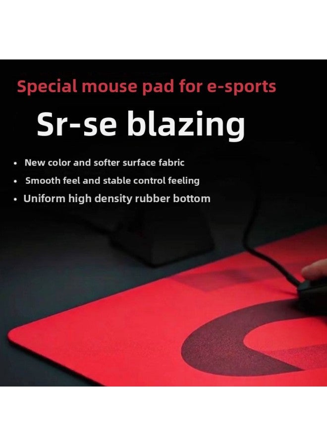 Zhuowei Mouse Pad Blazing Gsr Large Thick 6mm Video Game Csgo Mouse Pad Fearless-Colour:450*400*6mm [fps Coating Along The Cushion]-Pattern:Gsr/se Powder [bagged] Second Generation  - Image 2