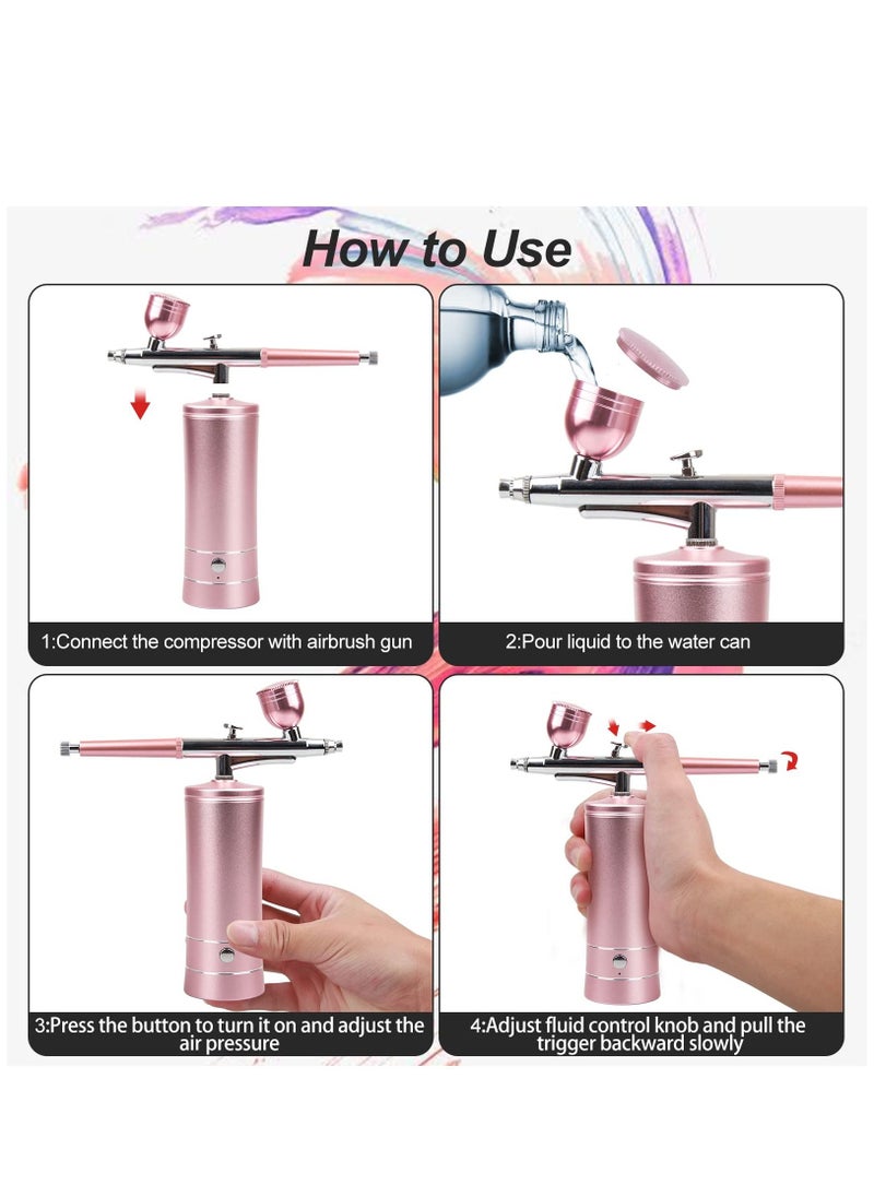 Rechargeable Wireless Air Brush Compressor Automatic Handheld Air Brush Gun Air Brush Set Portable Wireless Air Brush for Hairdressing Nail Art Cake Decoration Make-up Model Painting - pzsku/Z8AABC6D6B5D691F2F9CAZ/45/_/1683099925/925cc4ac-2e44-4867-bc6a-f8604238bf65