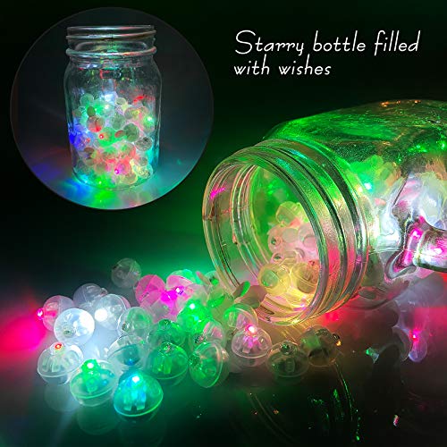 Aogist 100pcs Multicolor LED Balloon Lights, Rainbow Colored Round Led Flash Mini Ball Lights for Paper Lantern Balloon, Indoor Outdoor Party Event Fun Birthday Party Wedding Halloween Christmas Decorations - Image 4
