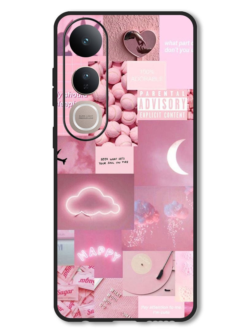 Theodor Case Compatible with Vivo V50 Lite Protection Shockproof Bumper Cover Random Asthetic - Image 1