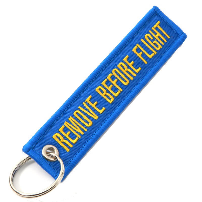 Rotary13B1 - Remove Before Flight Keychain - Blue/Yellow 5pcs - Image 4