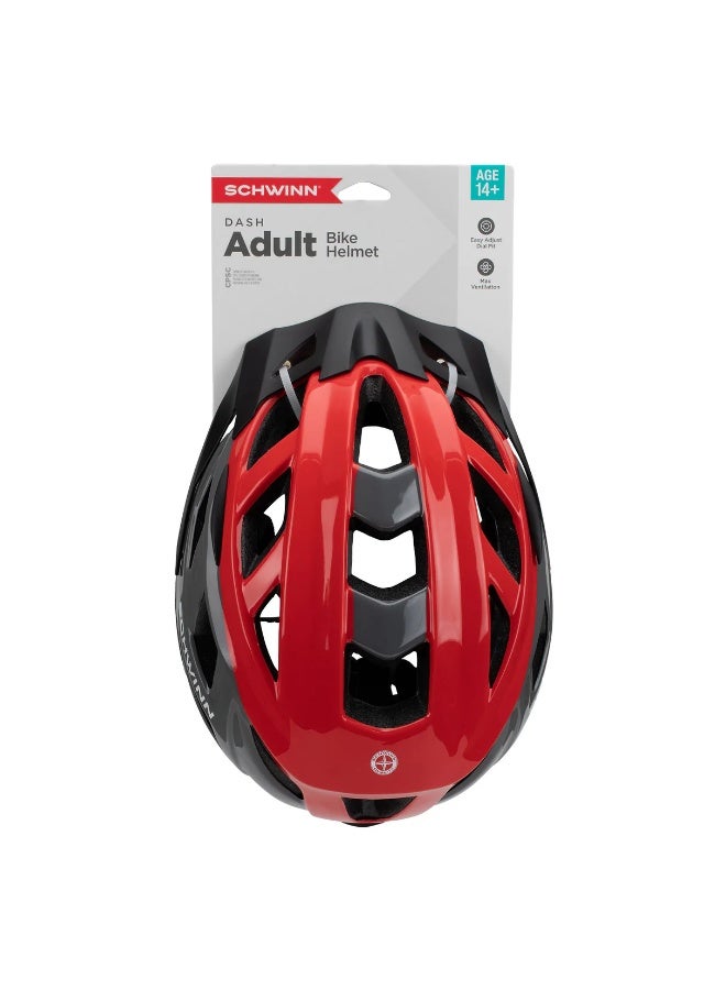 شوين خوذة للرجال من شفين – Dash باللون الأحمر/الرمادي | مقاس قابل للتعديل | هيكل واقٍ خفيف الوزن | تهوية ممتازة | وسائد مريحة | للركوب الآمن والأنشطة الخارجية | الموديل SW80010TG-2 - Image 4