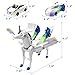 Intoypad Unicorn Collision Transforming Cars Toy for Girls Boys 2 Magnetic Cars Transform into Magical Unicorn Collision Transforming Robot Cars Toy Deformation Christmas Birthday Gifts for Kids Blue - Image 4