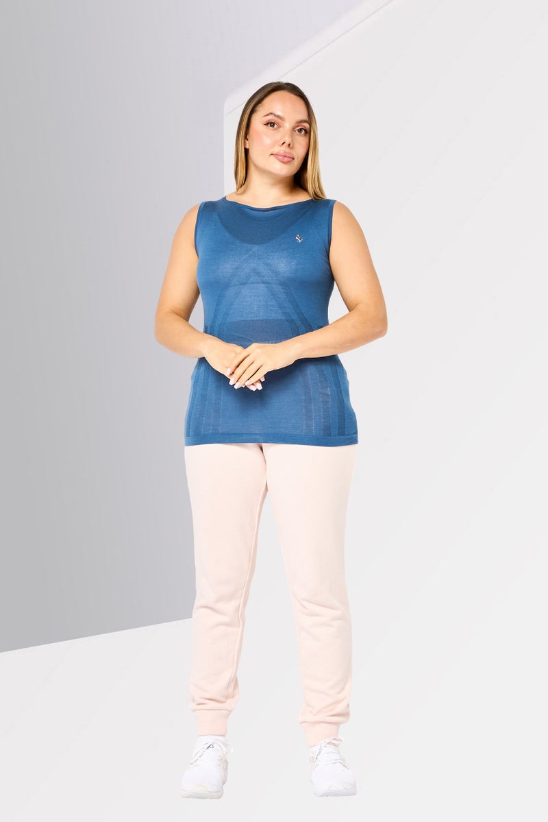 Ferrari Women Sportswear Fit Sleeveless Outdoor Top, Blue - Image 2