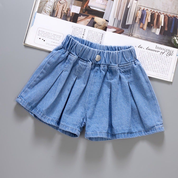 New Girls' Denim Shorts Factory Medium And Large Children'S Shorts Summer Fashion Girls' Shorts Western Style Children'S Clothing - Image 5