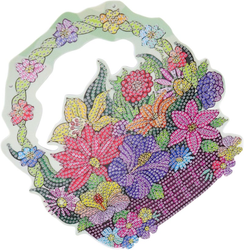 QWUUYEC Rhinestone Painting Pendant DIY Kit, Special Shape, Bright Colors, Complete Tools Included - Easy Assembly, Vibrant Light Reflection, Perfect for Home and Gifts - Image 2