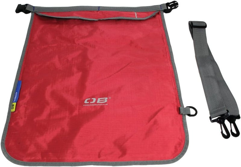 Overboard 100% Waterproof Dry Flat Bag - 15 Litres - Red - Image 2
