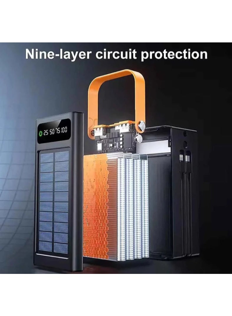 DENX DX435 30000mAh Solar Power Bank with Emergency LED Light - Image 3