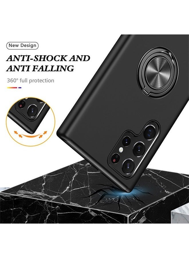 X-level Samsung Galaxy S24 Ultra Case Cover with Magnetic Ring Holder Kickstand , Slim Soft Bumper Hand Free Car Mount Bracket Magnetic Back Cover Military-Grade Protection Shell Accessories Protector - Image 5