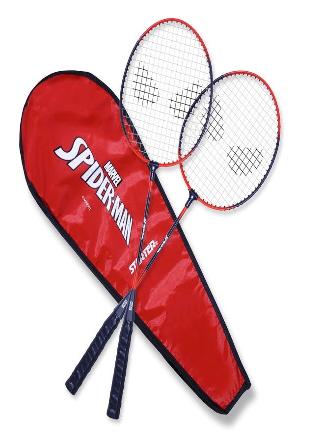 Starter Spider Man Badminton Racket Set of 2 Multicolour, 6Y+ | Safe & Gift-Friendly - Image 1