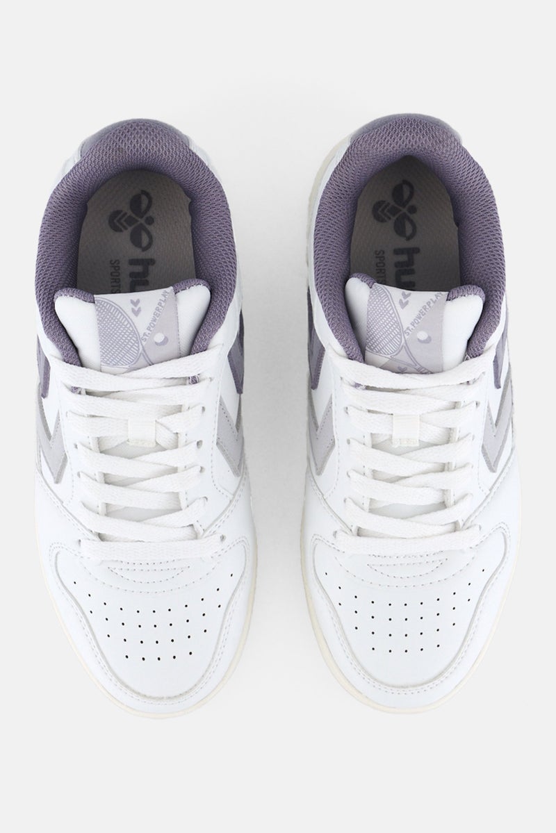 Hummel Kids Girl St Power Lace Up Outdoor Shoes, White - Image 3