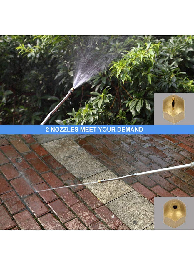 High Pressure Sprayer, Portable Washing Wand, with 2 Spray Tips, for Garden Watering Car Washing - Image 4