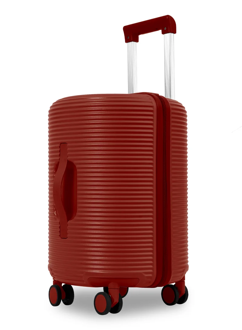 Parajohn Quatrix 8-Wheel PC Hardshell Luggage | 360° Spinner Trolley Suitcase Black