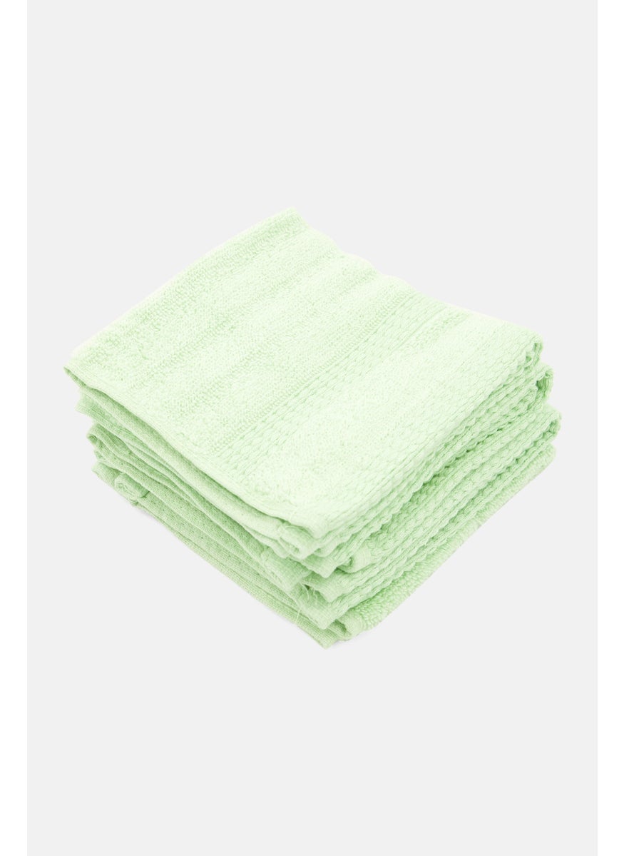 Nanette lepore 4 Pieces Face Towels 30 x 30 cm, Mint Green  - Image 2