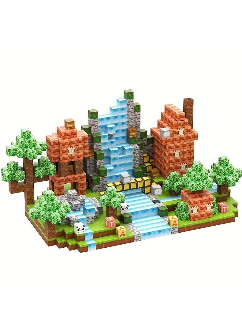 ليموس مجموعة مكعبات بناء مغناطيسية من 100 قطعة - مكعبات حسية STEM، ألعاب بناء للأولاد والبنات من سن 3 سنوات فما فوق، عالم مكعبات البناء، ألعاب بناء STEM، هدايا حسية، هدايا عيد الميلاد - Image 1