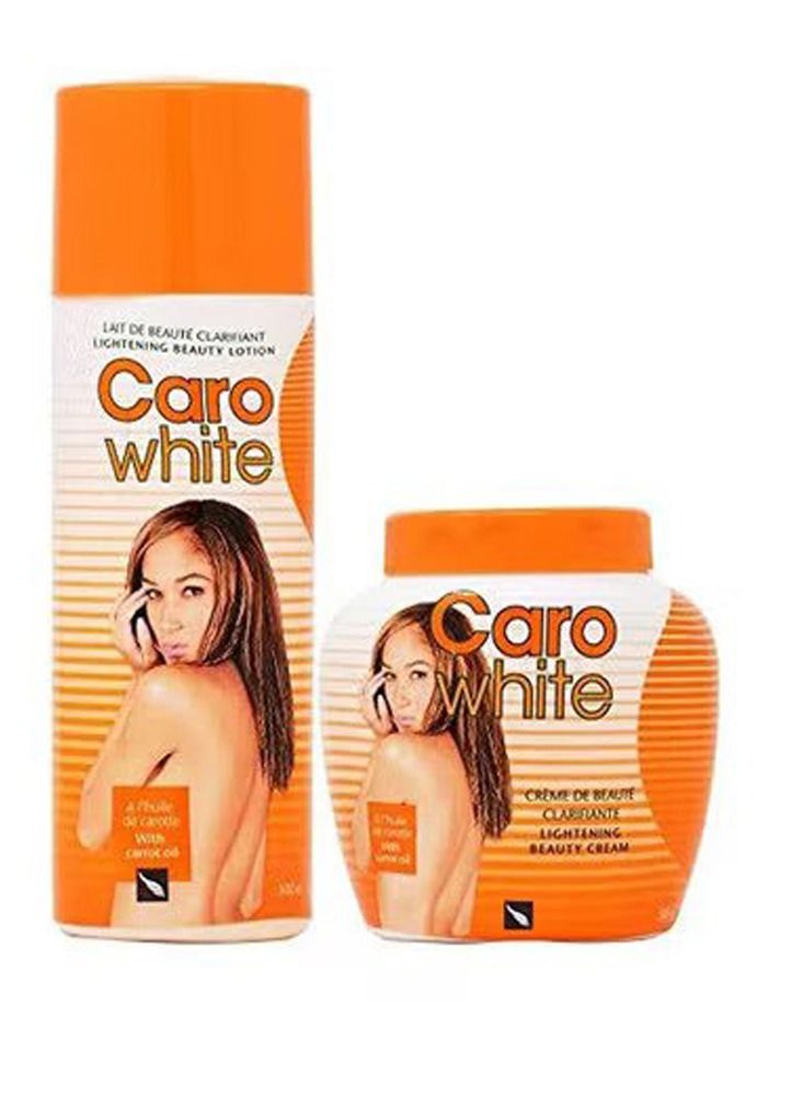 كارو وايت لوشن تفتيح الجمال مع مجموعة كريم الجمال 2x500 مل - Image 1