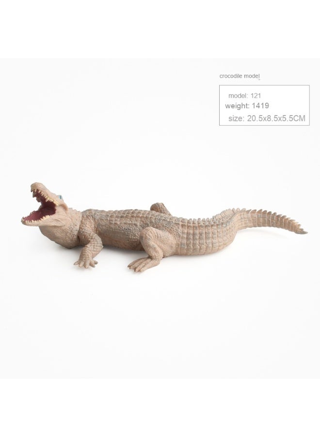 NIBEMINENT PVC Realistic Wild Crocodile Animal Model Toy