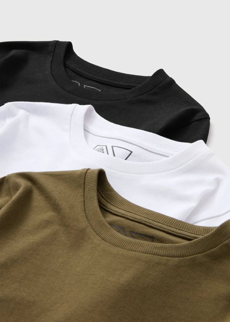 Matalan 3 Pack Boys Long Sleeve T-Shirts