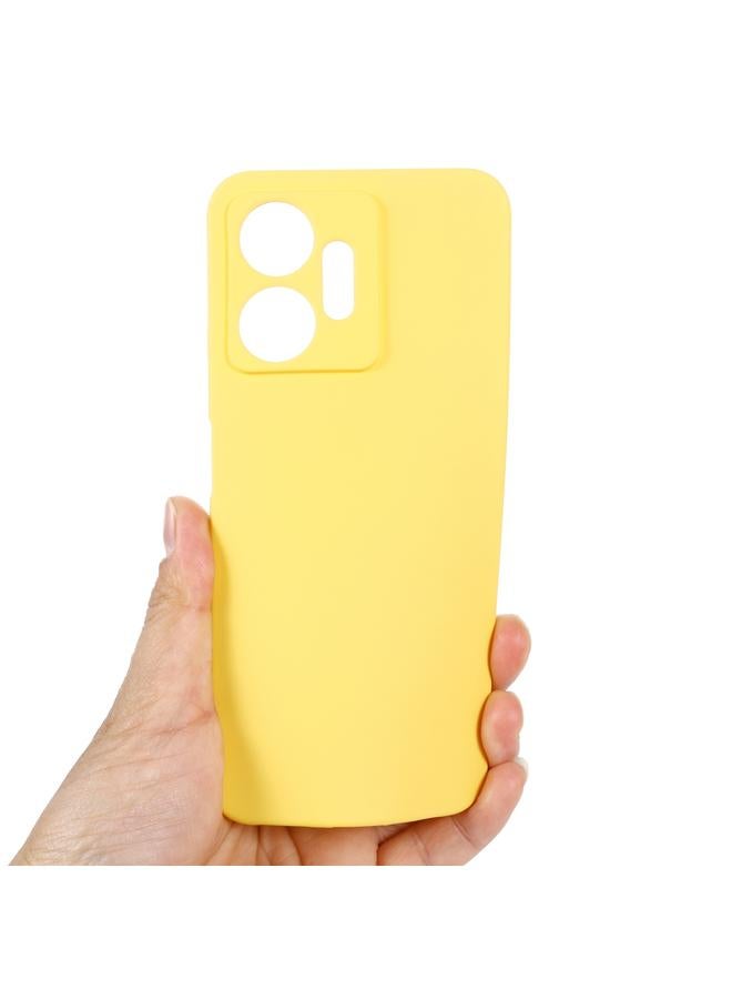 زبون جراب لهاتف Infinix Zero 20 X6821 مصنوع من السيليكون السائل المقاوم للصدمات بلون نقي - Image 3