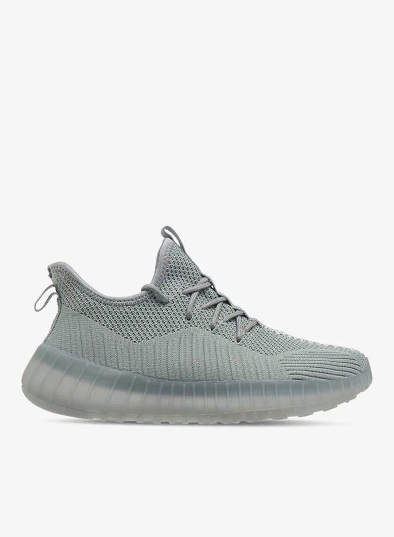 Women's Textured Sports Shoes with Lace-Up Closure